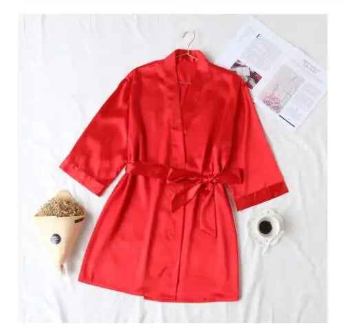 Bride Satin Wedding Robe