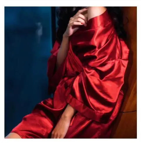 Bride Satin Wedding Robe
