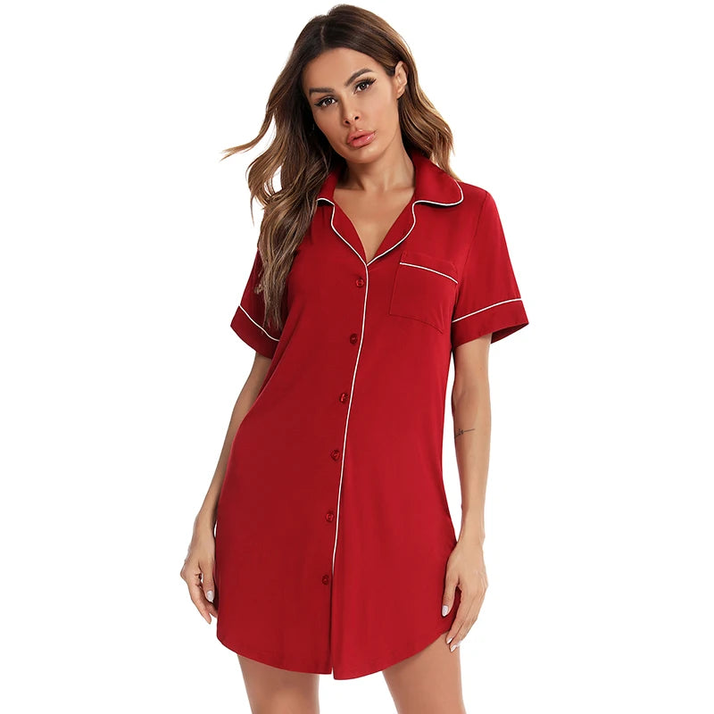 Women's Loose Silk Nightgown