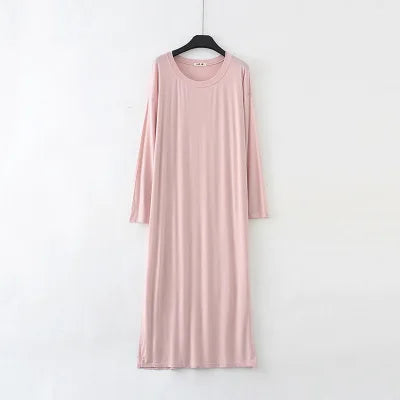 Women's Long Sleeve Modal Nightdress