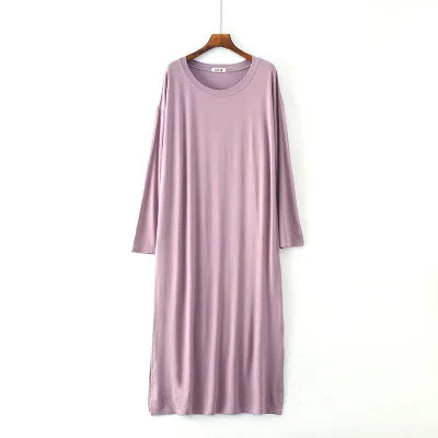 Women's Long Sleeve Modal Nightdress
