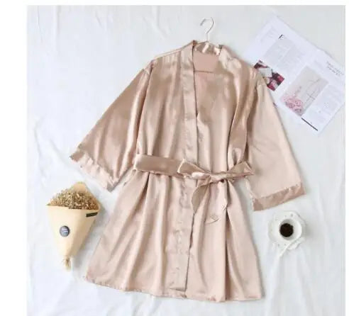 Bride Satin Wedding Robe