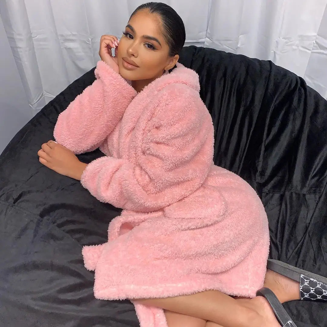 Women's Thick Warm Dressing Gown