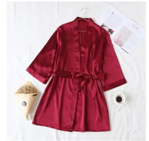 Bride Satin Wedding Robe