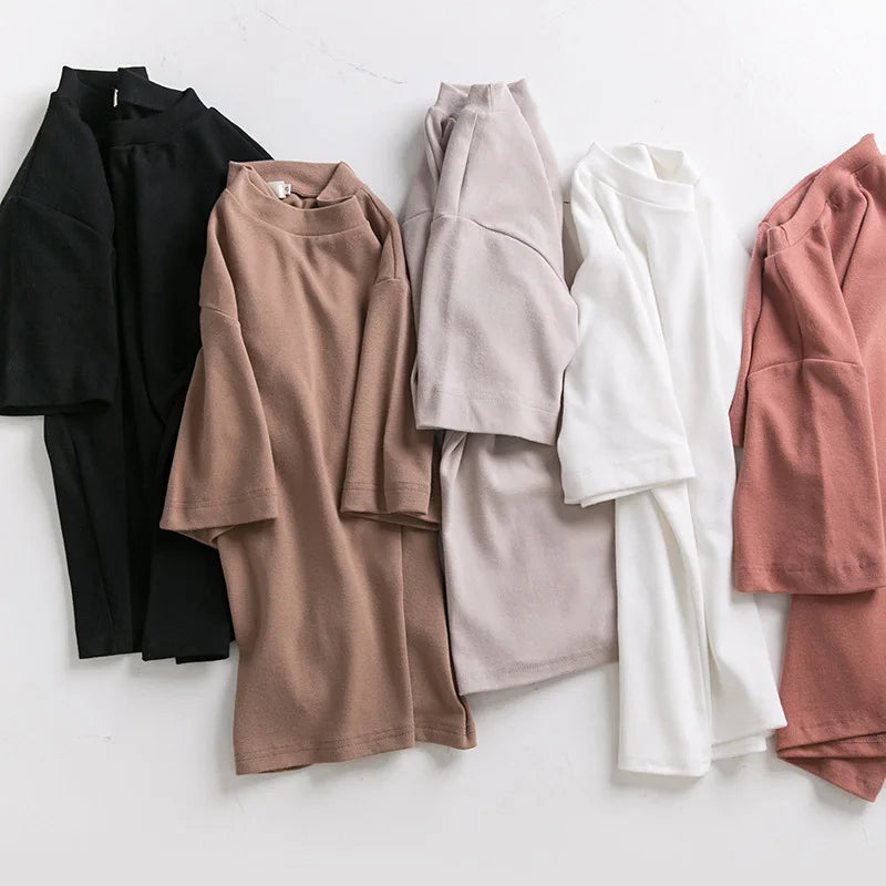 Women's Vintage Solid Loose Pyjama Top