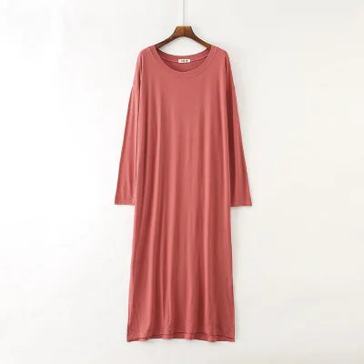 Women's Long Sleeve Modal Nightdress