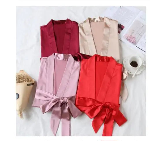 Bride Satin Wedding Robe