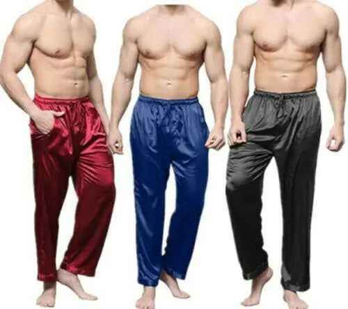 Men's Satin Pyjamas Bottoms