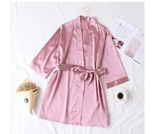Bride Satin Wedding Robe