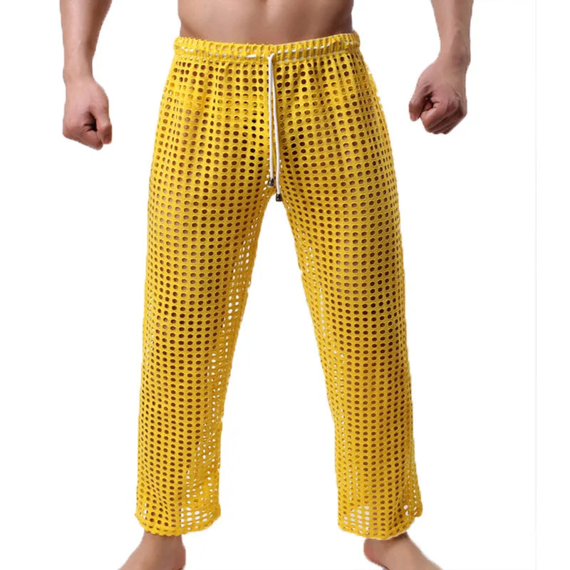 Men's Mesh Fishnet Pyjama Trousers