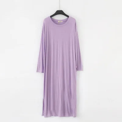 Women's Long Sleeve Modal Nightdress