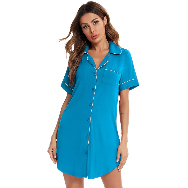 Women's Loose Silk Nightgown