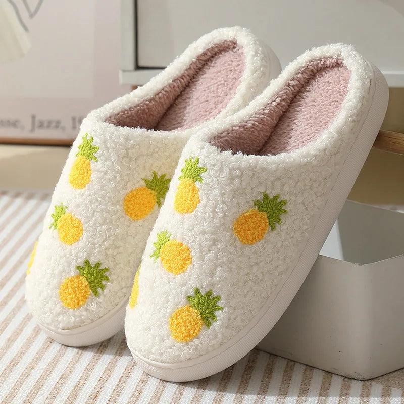 Women's Fruit Print Slippers