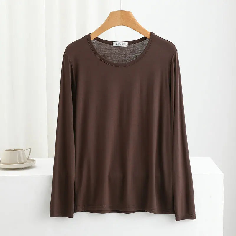 Women's Modal Long-Sleeve Pj Tops