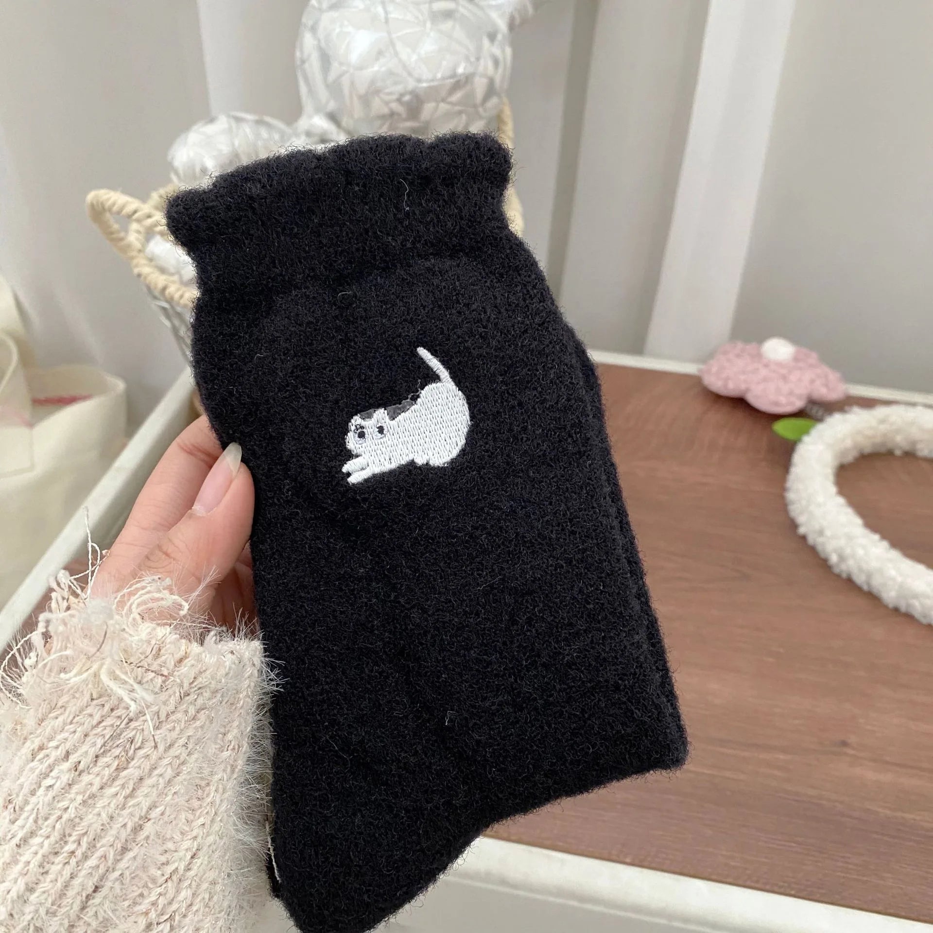 Women's Cartoon Print Fluffy Socks