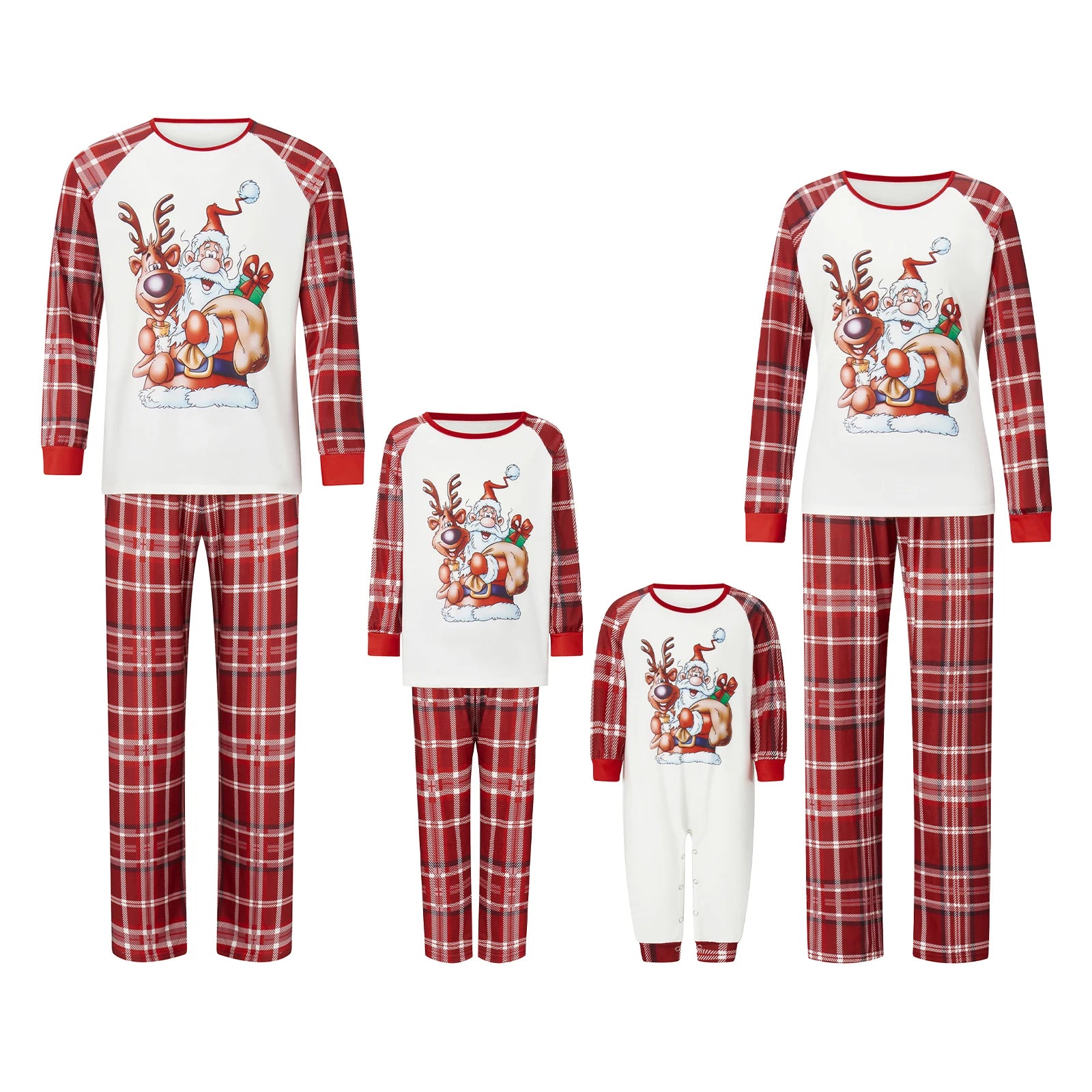 Christmas Santa & Rudolf Pyjama Set