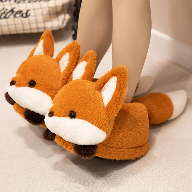 Women's Fox Slippers