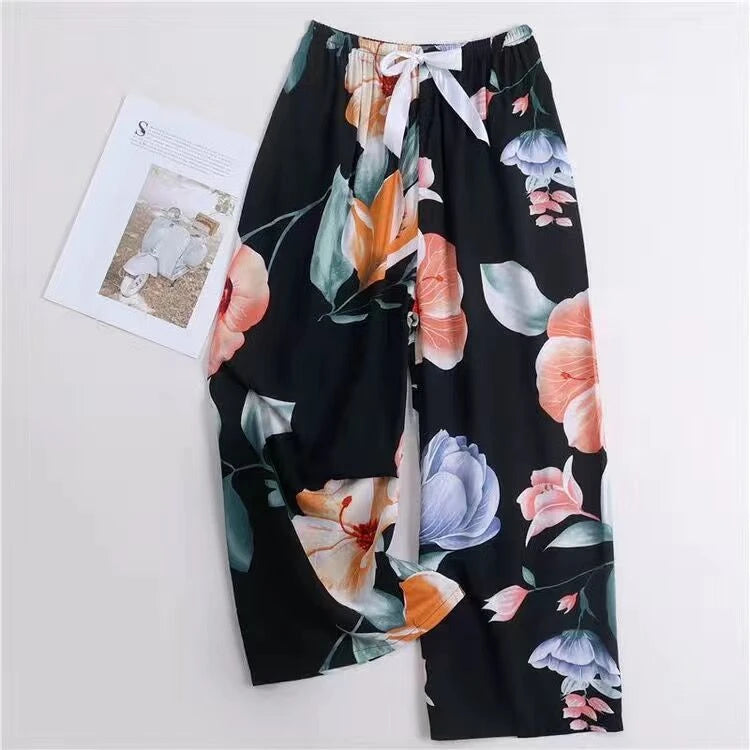 Women’s Cotton Floral Print Pyjama Bottoms