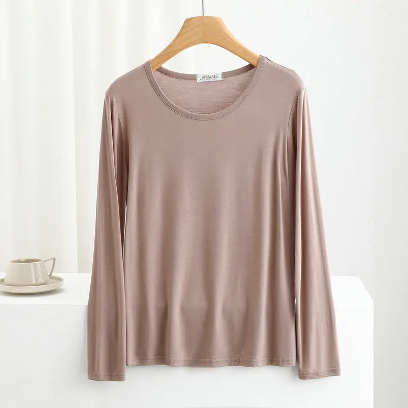Women's Modal Long-Sleeve Pj Tops