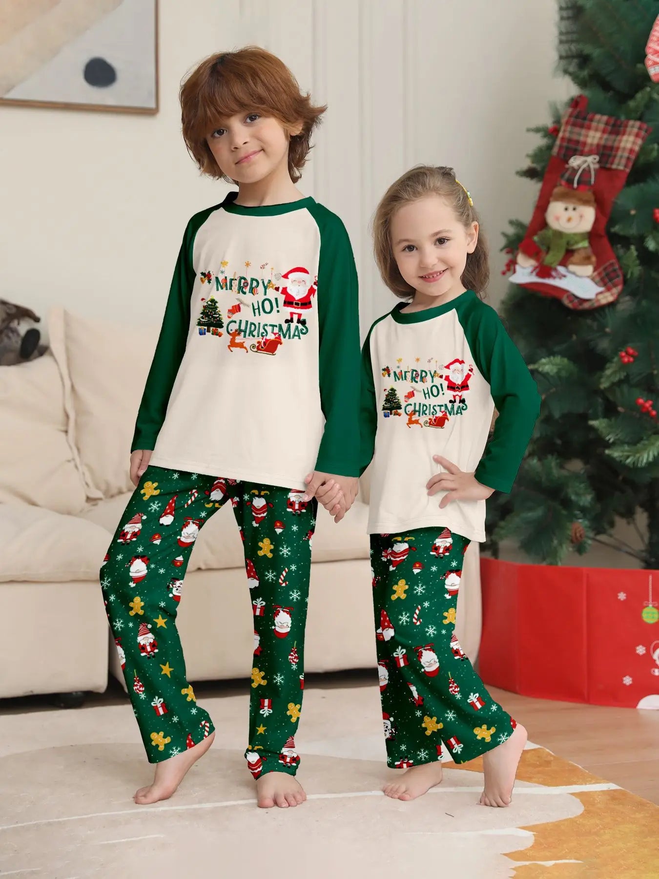Santa & Tree Family Christmas Pyjama Set