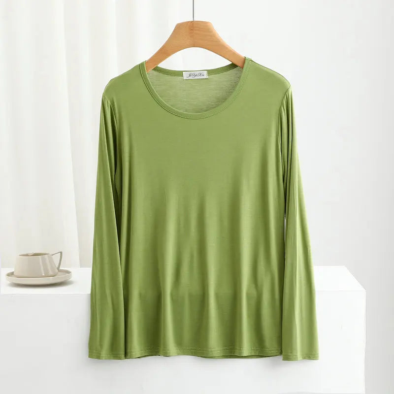 Women's Modal Long-Sleeve Pj Tops