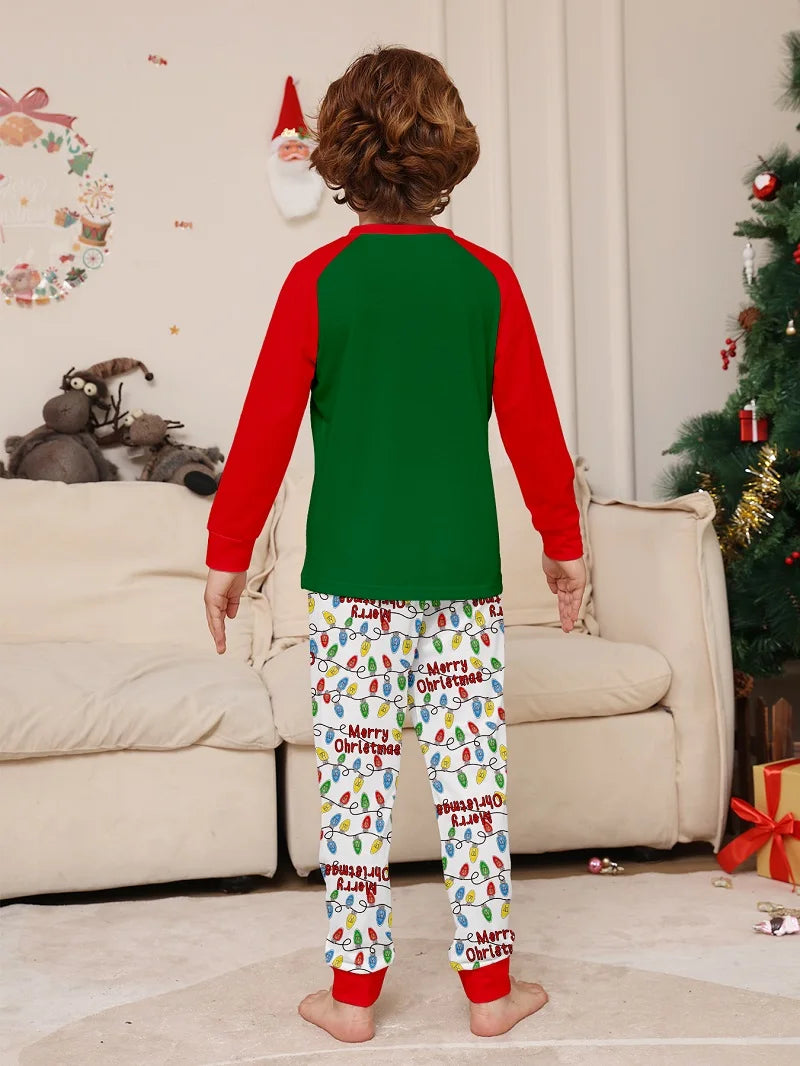 Christmas Family Happy Reindeer Pyjama Set
