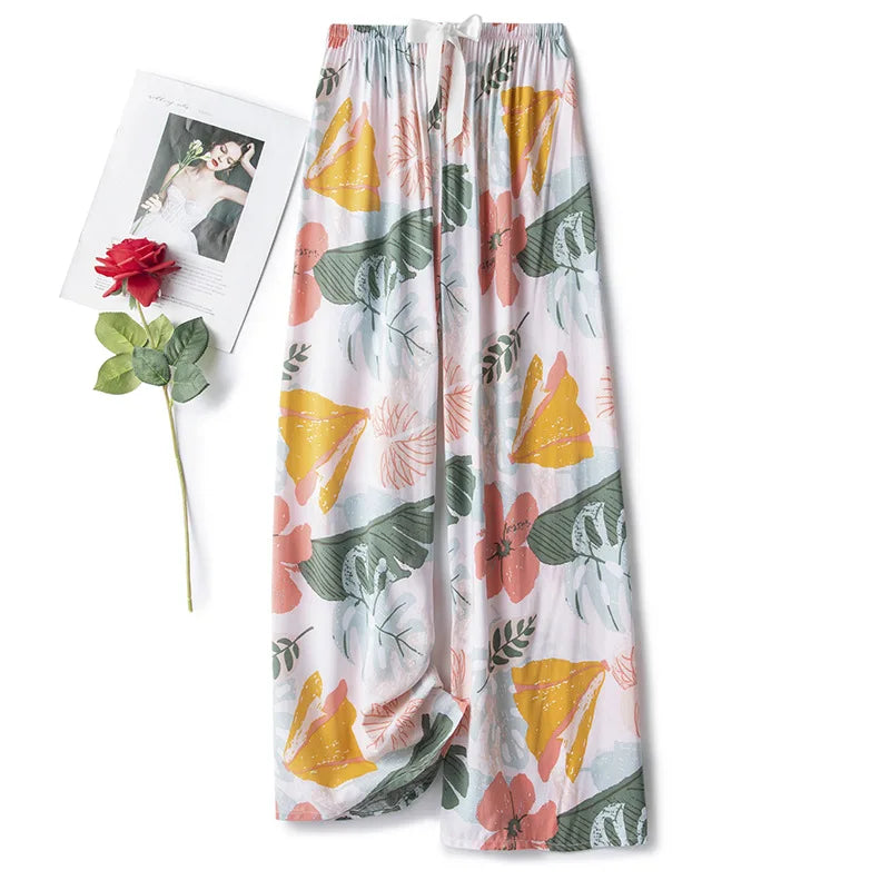 Women's Floral Cotton Pyjama Bottoms