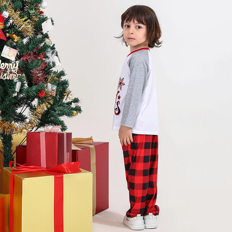 Red Tree Print Christmas Family Pyjama Set