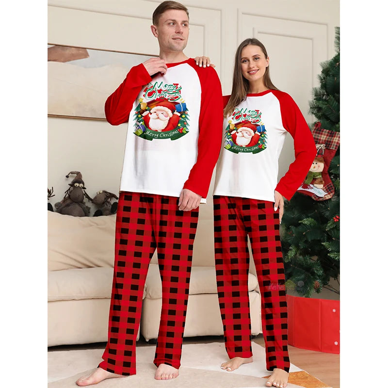 Red Santa Family Christmas Pyjama Set