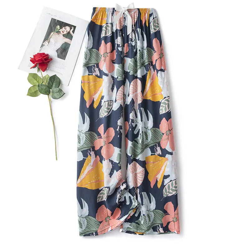 Women's Floral Cotton Pyjama Bottoms