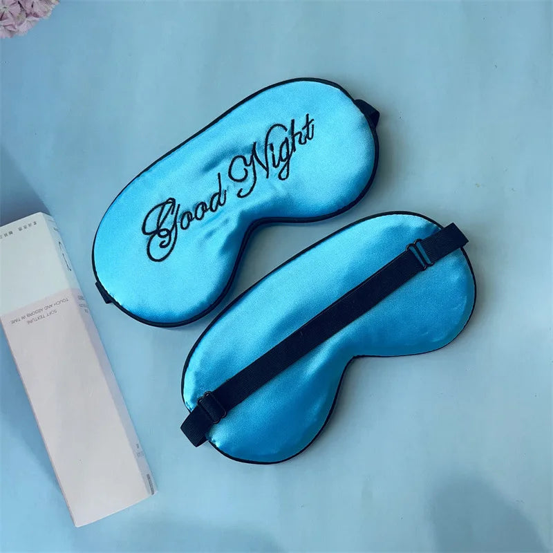 Embroidered Silk Sleep Mask