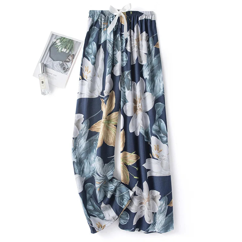 Women's Floral Cotton Pyjama Bottoms