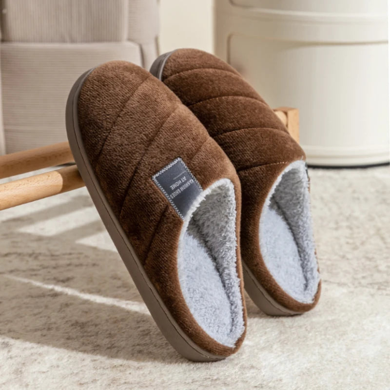 Men's Warm Anti-Slip House Slippers