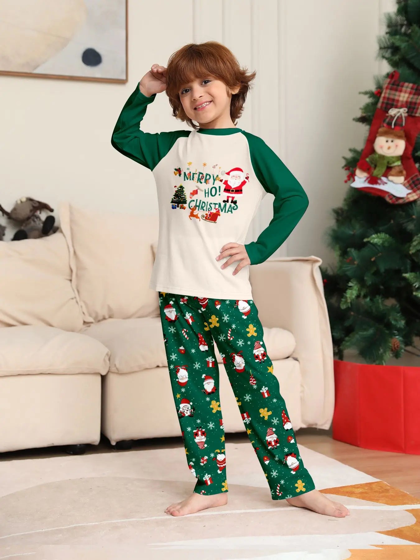 Santa & Tree Family Christmas Pyjama Set