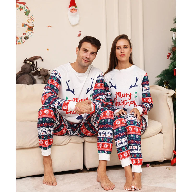 Christmas Antler Matching Pyjama Set