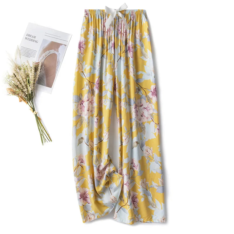 Women's Floral Cotton Pyjama Bottoms