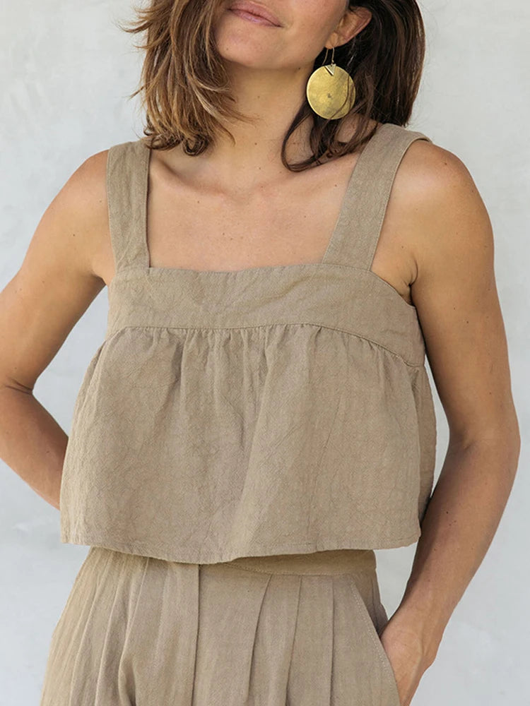 Women's Wide Leg Pyjama Set