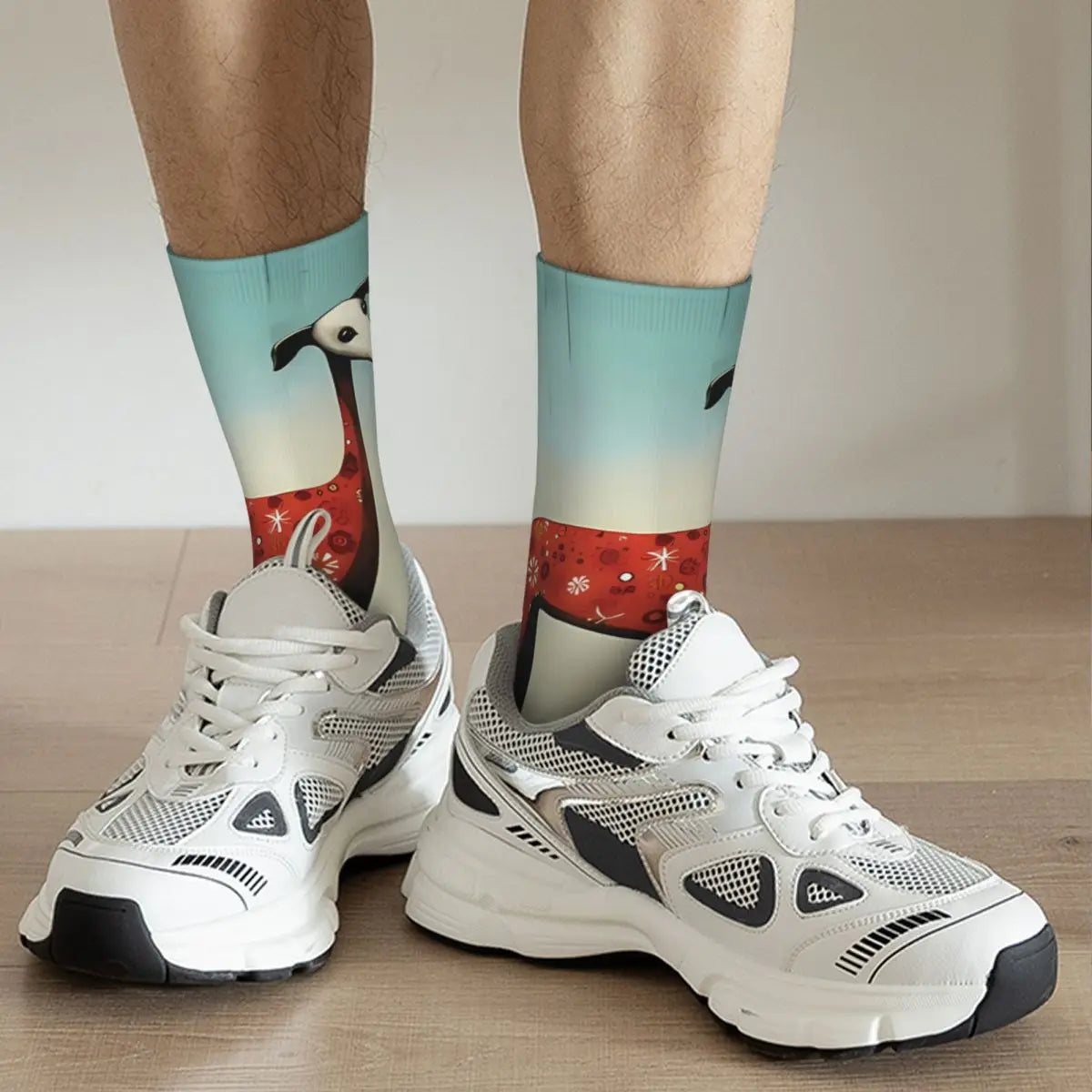 Patterned Crew Socks