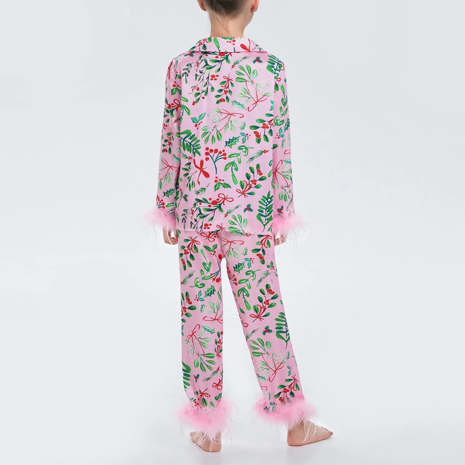 Mum & Daughter Matching Leaf Print Pyjama Set