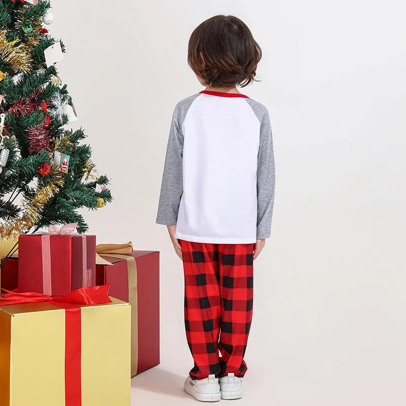 Red Tree Print Christmas Family Pyjama Set