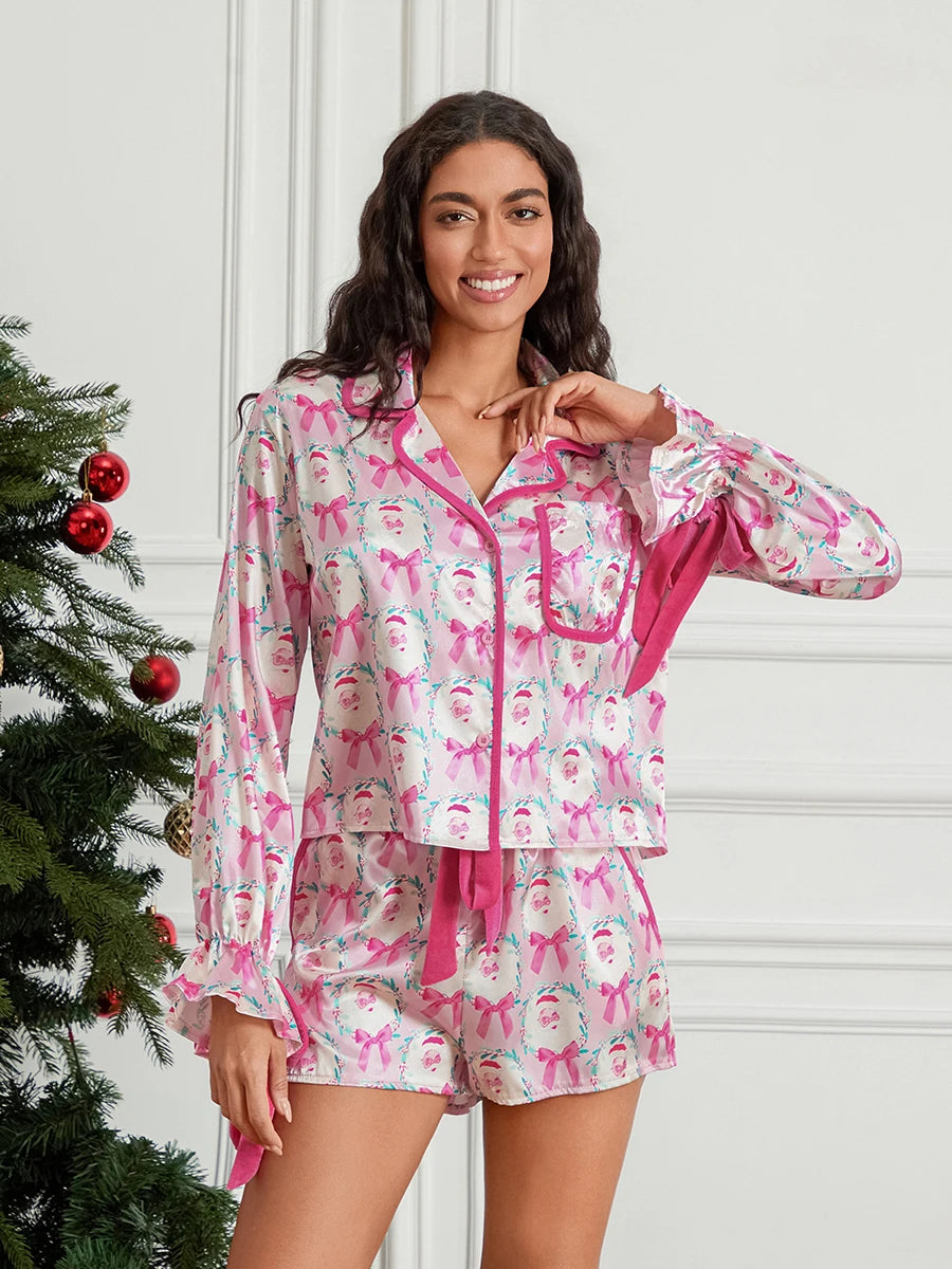 Women's Christmas Pyjama Short Set