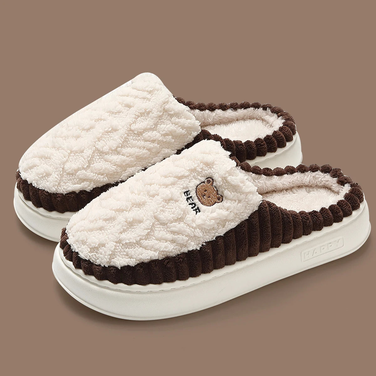 Women's Cotton Faux Fur Slippers