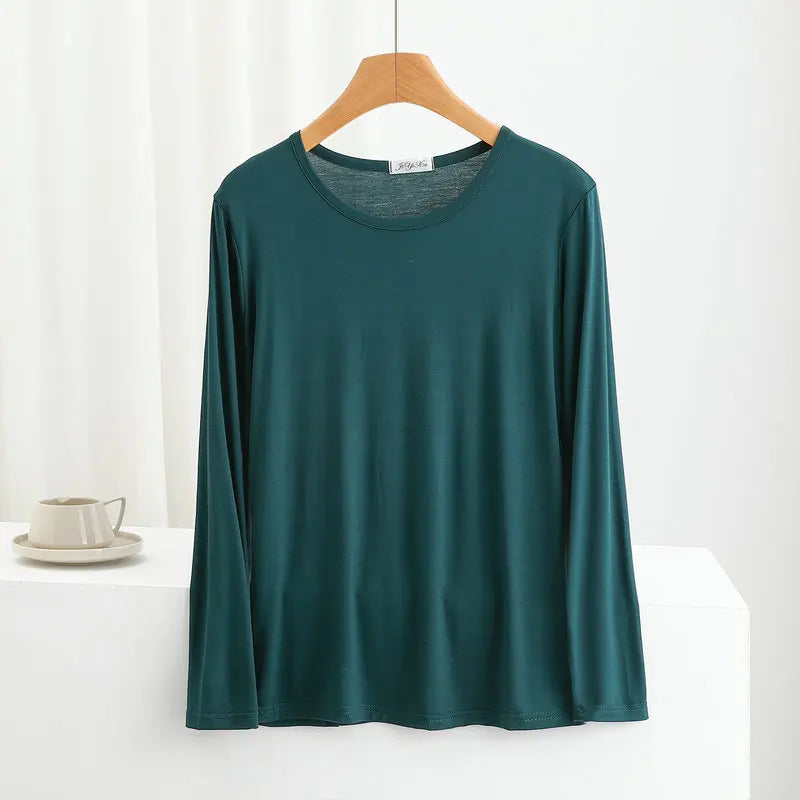 Women's Modal Long-Sleeve Pj Tops