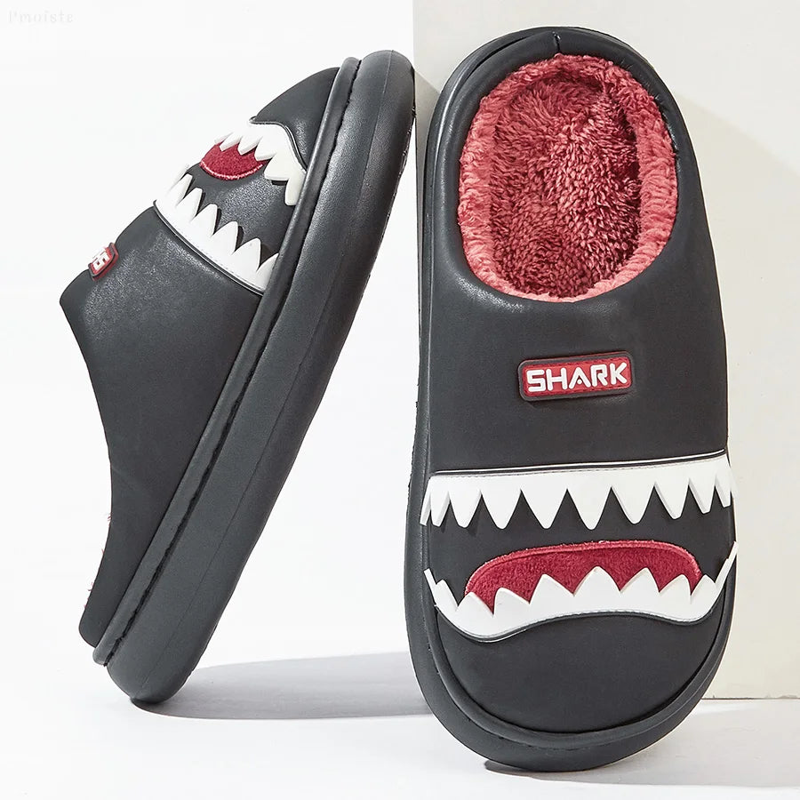 Men's Imitation Leather Platform Slippers
