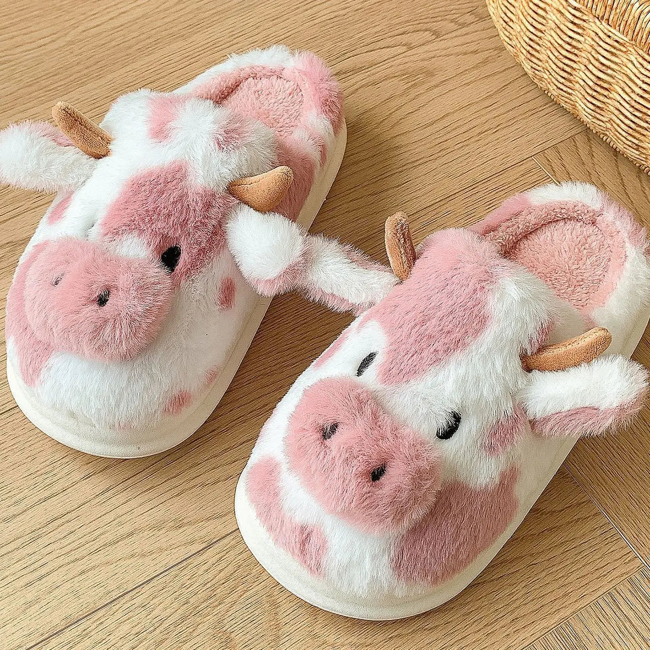 Women's Cow Slippers