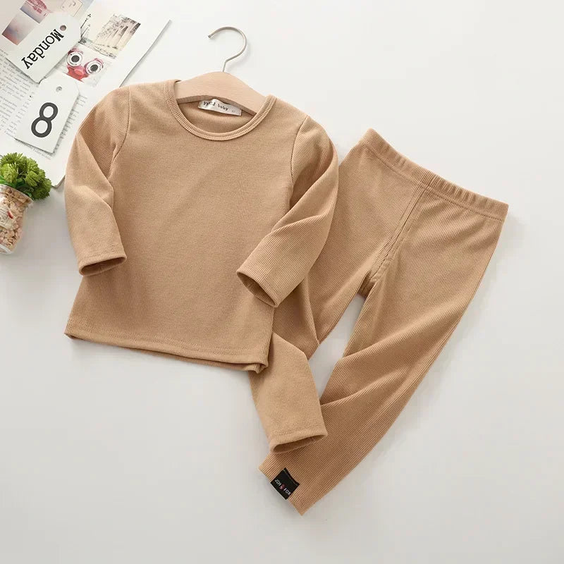 Coffee Winter Warm Kids Pyjamas Set