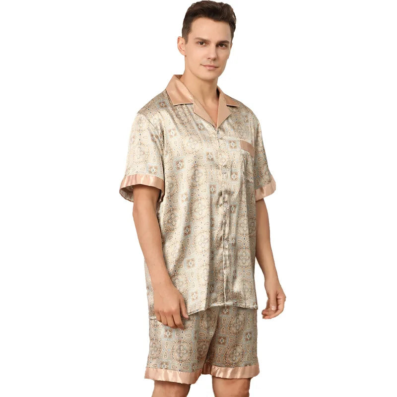 Men's Golden Dream Satin Pyjamas