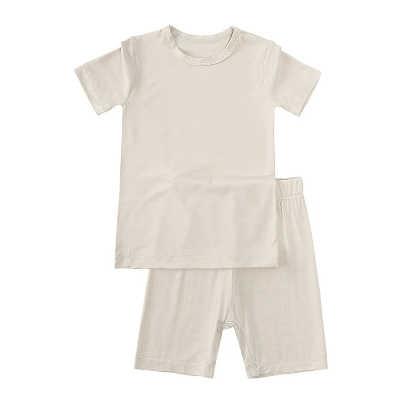 Cream Bamboo Kids Pyjama Set