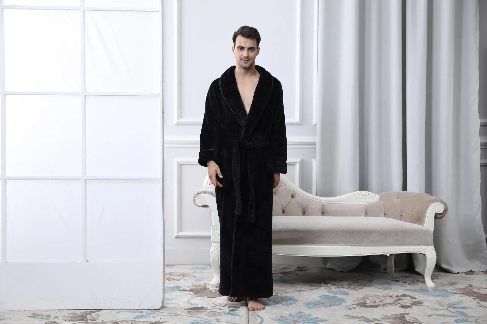 Extra Long Thermal Dressing Gown