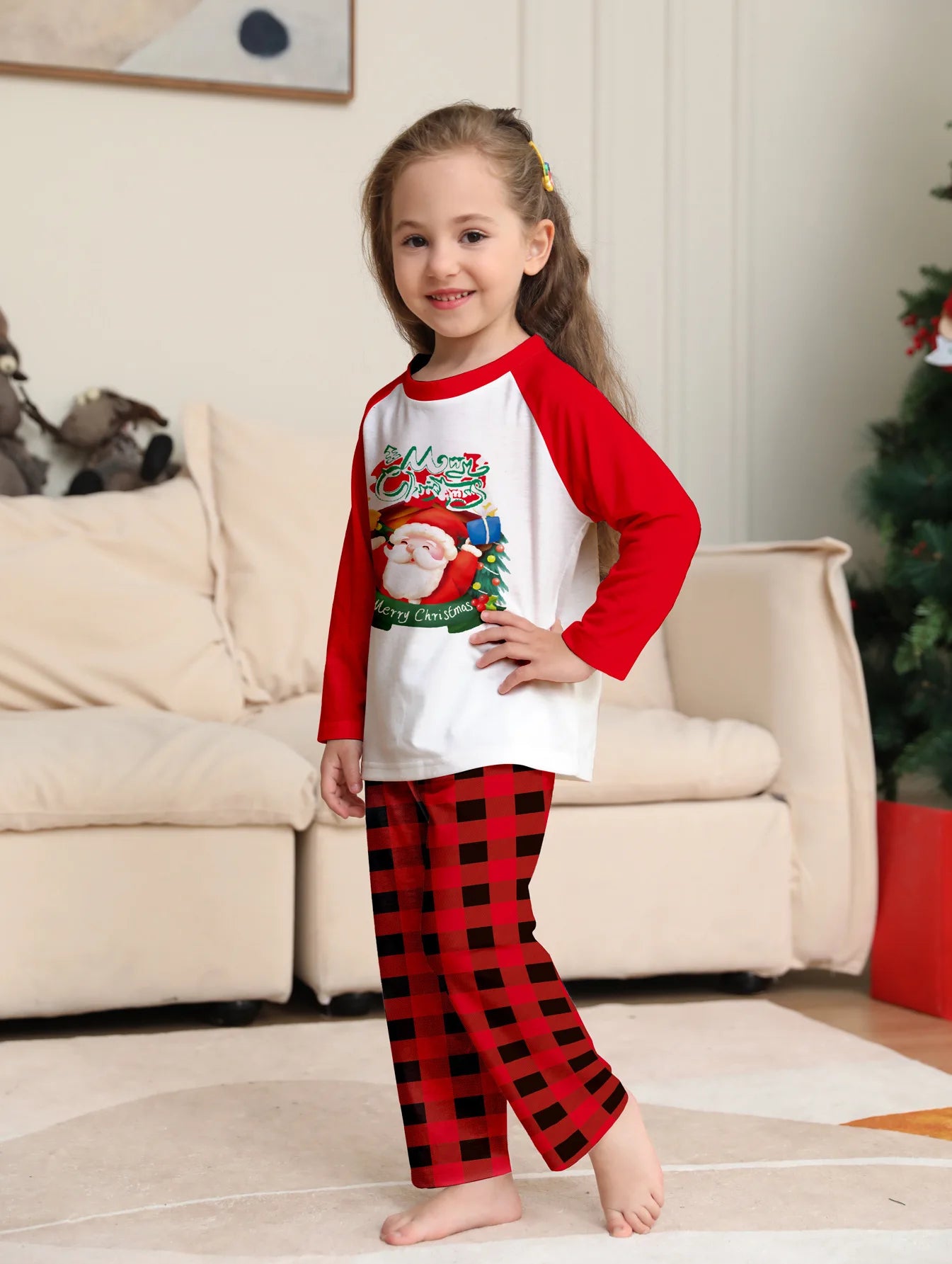Red Santa Family Christmas Pyjama Set